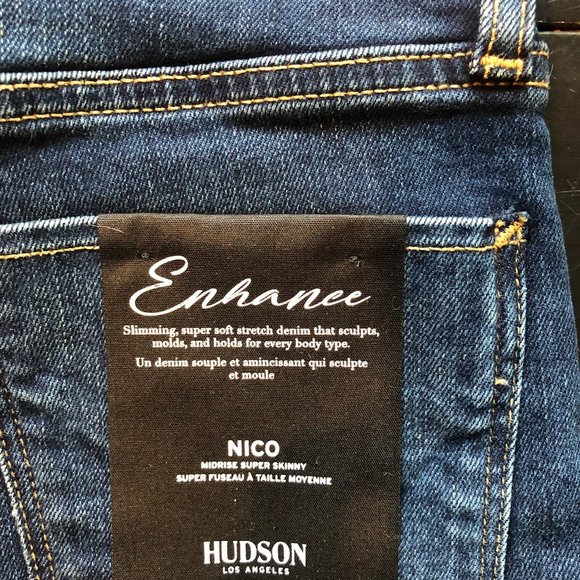 Womens Hudson Jeans Nico midrise super skinny size - Picture 3 of 5